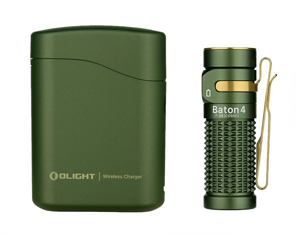 Фонарь Olight Baton 4 Edition OD Green Premium Edition, 16340, диод Luminus SST-40, 170 метров, 1300 #1