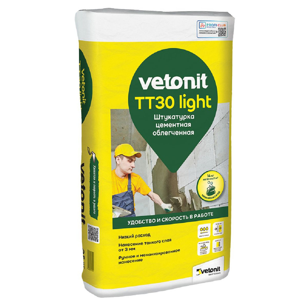 Vetonit TT30 Light Штукатурка TT30 лайт 25 #1