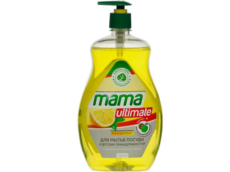 Средство для мытья посуды Mama Ultimate natural lemon #1