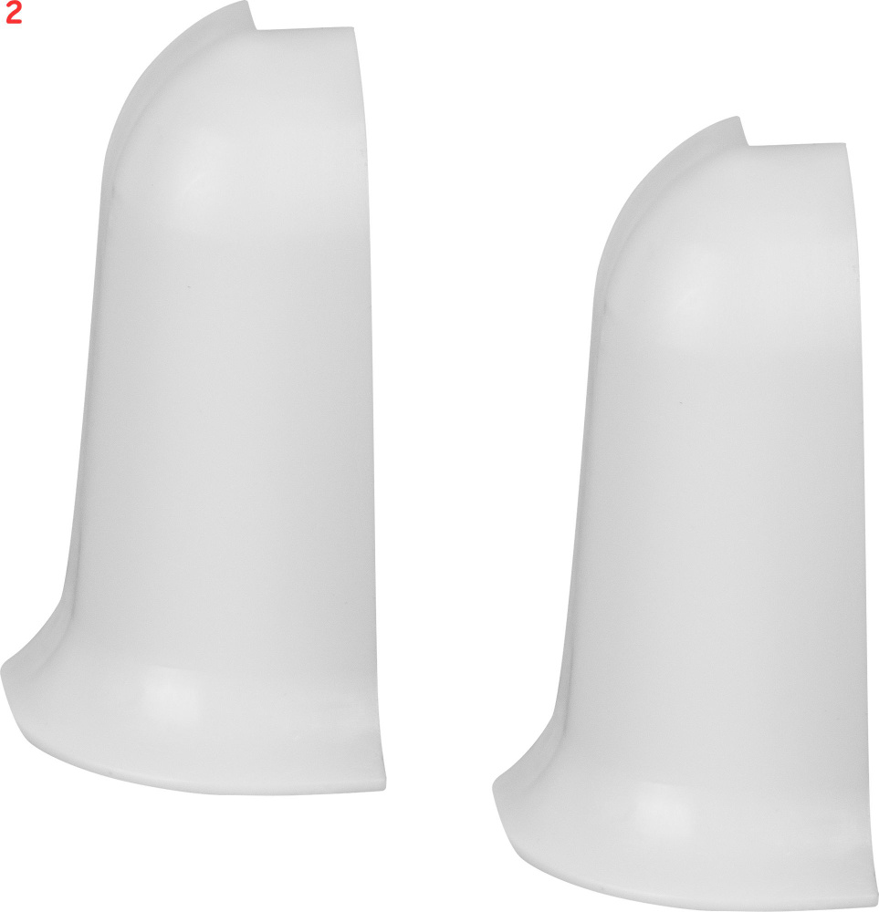 Угол для плинтуса внешний Белый, высота 60 мм, 2 шт. (10 шт.) (2 шт.)  #1