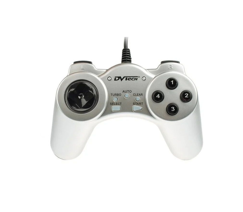 DVTech Геймпад JS19 Shock Gear PC silver, Проводной, серебристый #1