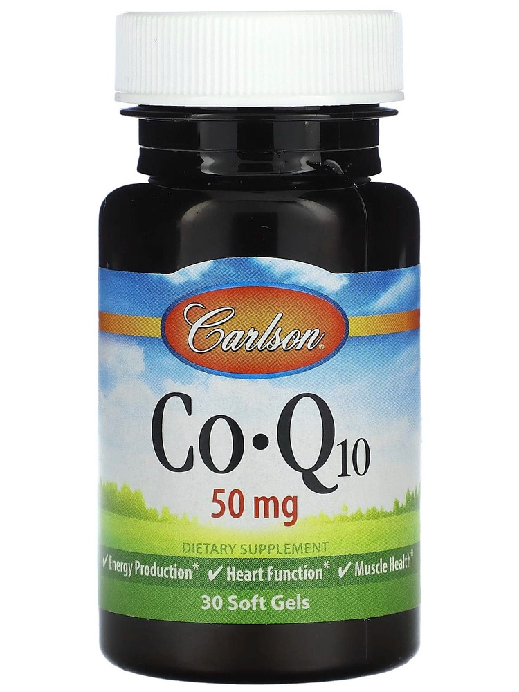 Коэнзим Q10 Carlson Labs Co-Q10 50 mg 30 капсул - купить с доставкой по ...