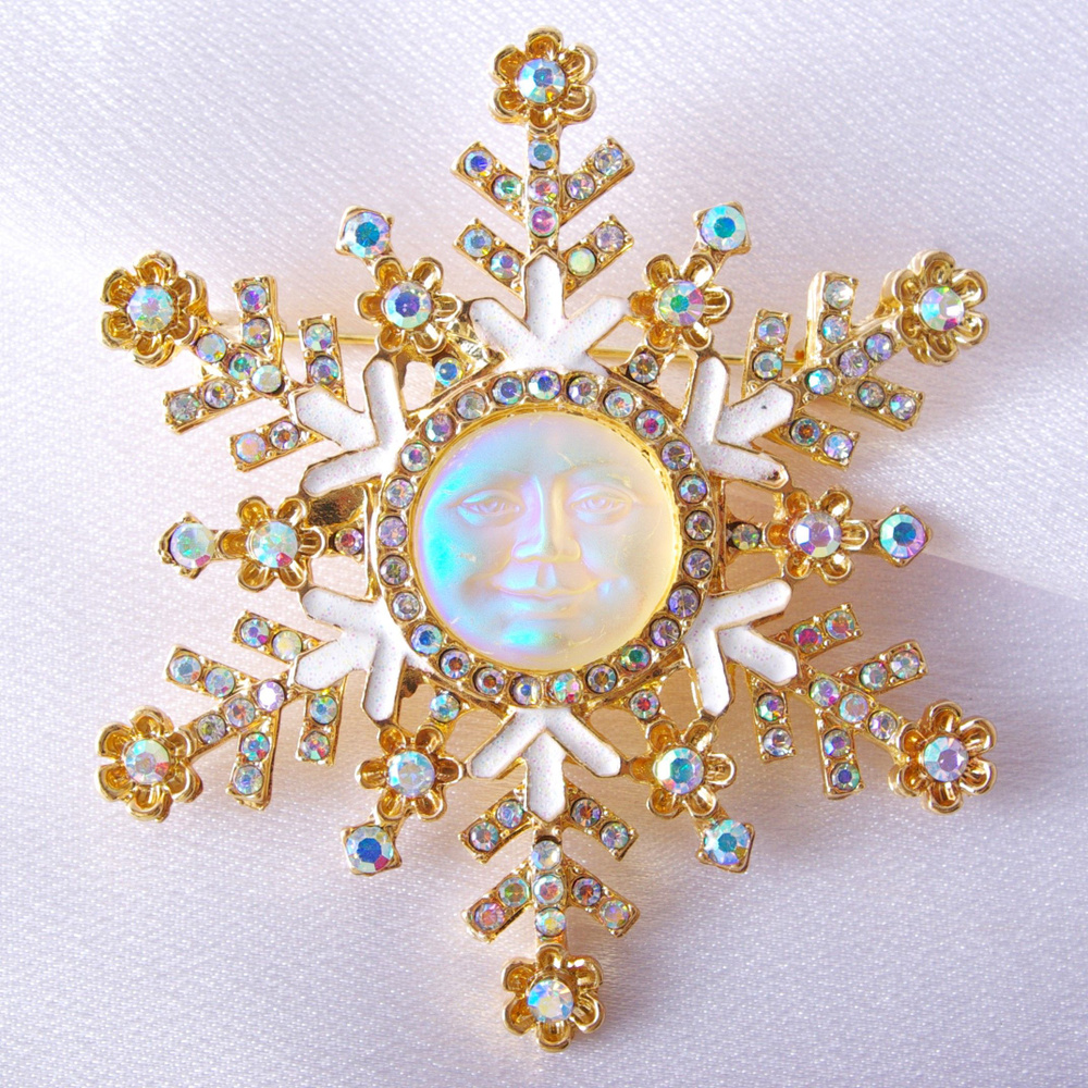 Брошь-подвеска "Магическая снежинка" - купить с доставкой по выгодным ...