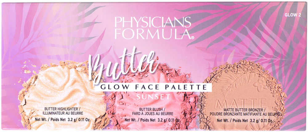PHYSICIANS FORMULA Палетка для лица Закат Butter Glow Face Palette 9,6 г #1