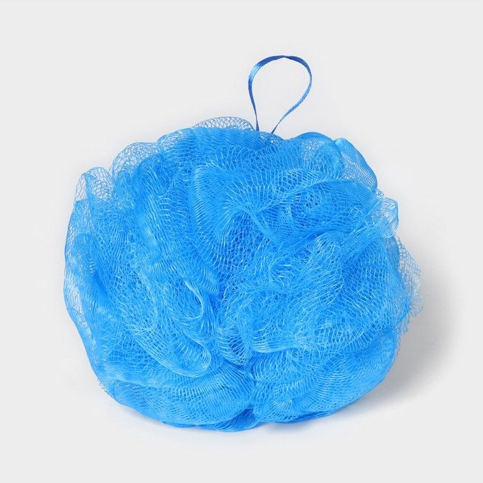 Мочалка - шар для тела CUPELLIA SPA, 50 грамм, цвет синий, 3 штуки  #1