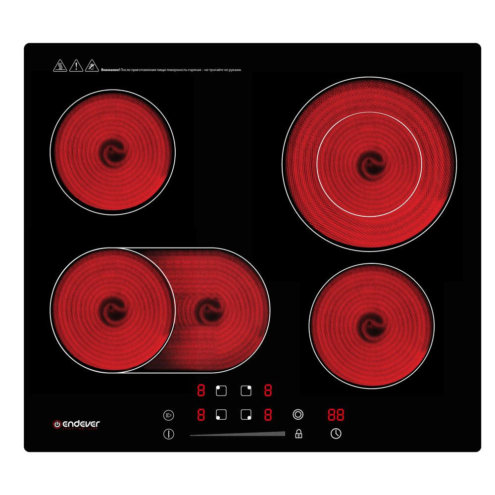 Варочная панель электрическая ENDEVER DP-64 / стеклокерамическая / встраиваемая  #1