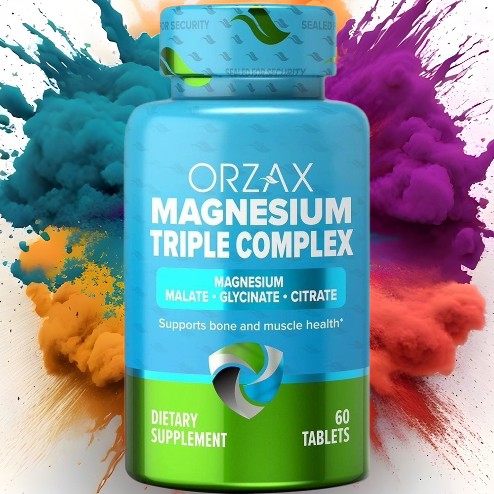 MAGNESIUM TRIPLE COMPLEX 60 таблеток / магний цитрат глицинат хелат ...