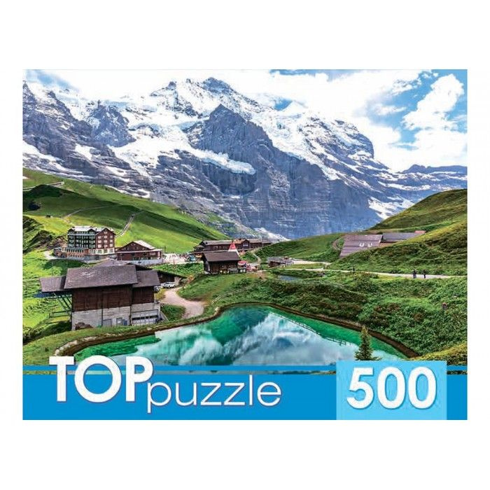 TOPpuzzle. ПАЗЛЫ 500 элементов. КБТП500-6802 Озеро в горах #1