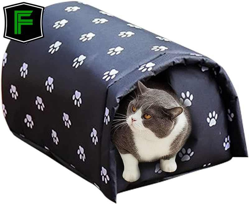 Утепленный уличный домик для кошек - водонепроницаемый и складной ...