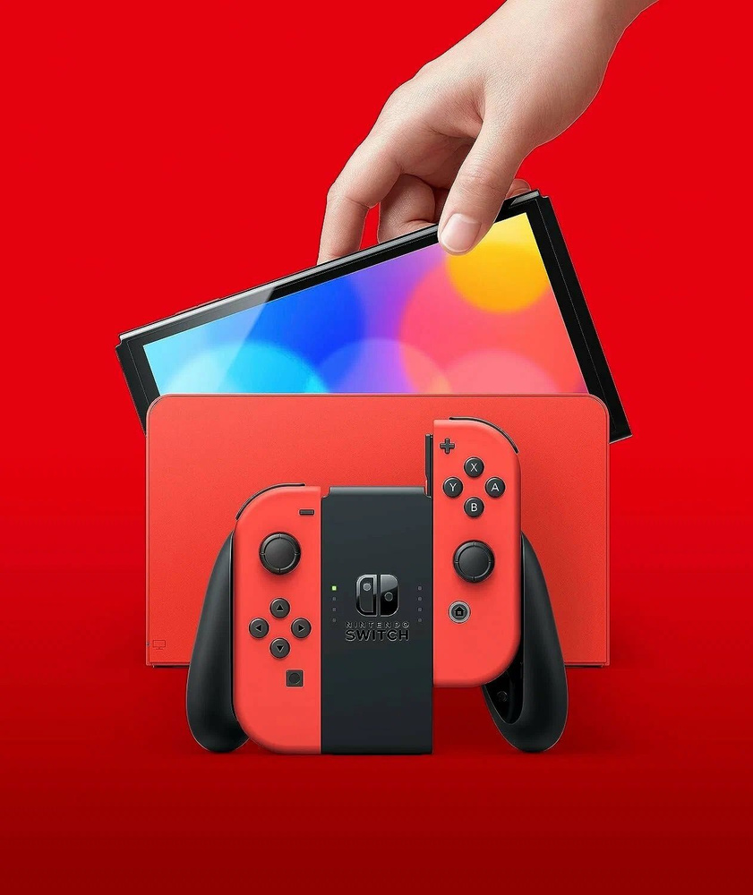 Игровая консоль Nintendo Switch OLED 64 GB Mario Red Edition, Японская версия  #1