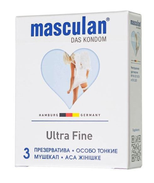 Особо тонкие презервативы Masculan Ultra Fine - 3 шт. #1