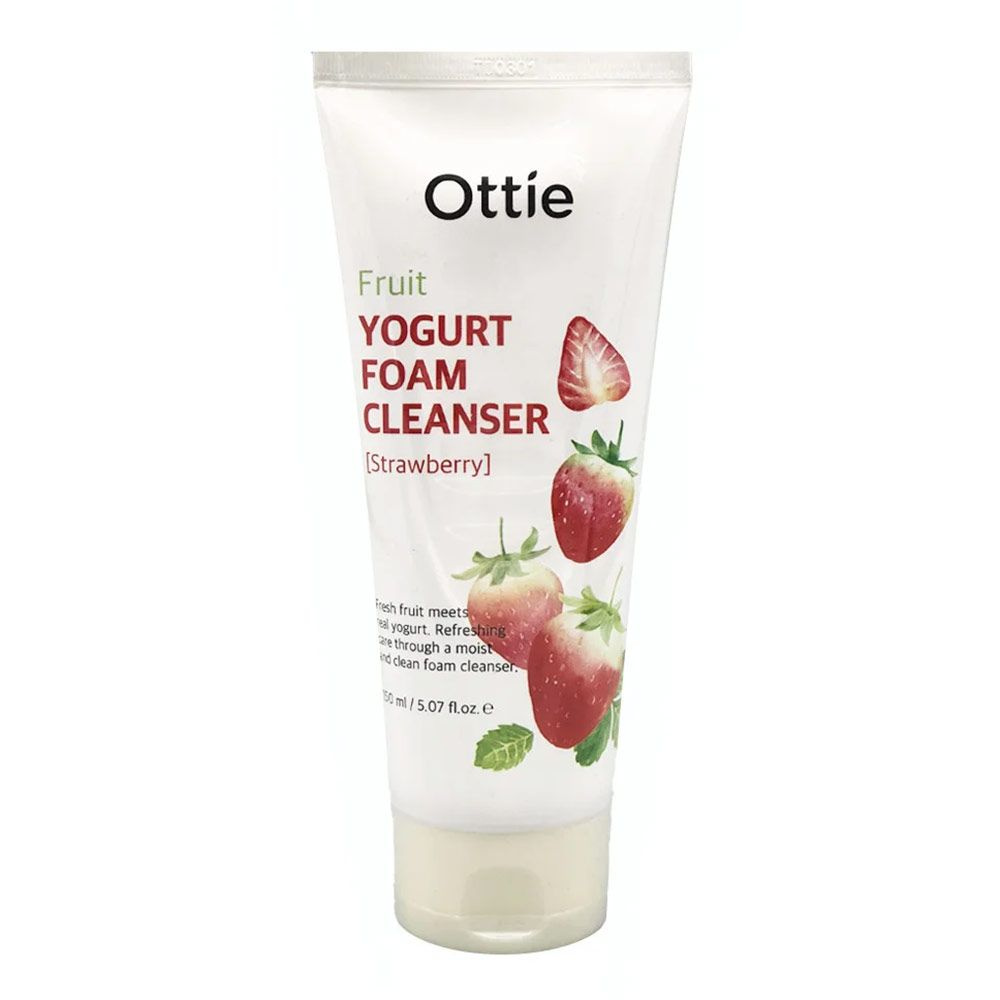 Фруктовая йогуртовая пенка для лица с клубникой Ottie Fruits Yogurt Foam Cleanser Strawberry 150ml  #1