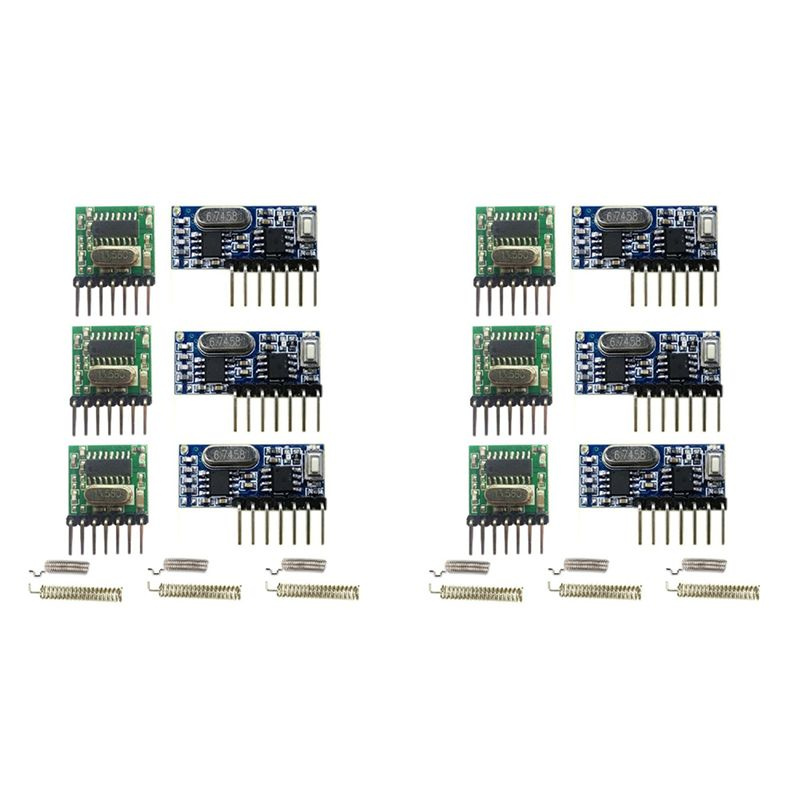 2X Беспроводной радиочастотный модуль RX480E-4WQB 433 МГц, передатчик и ...