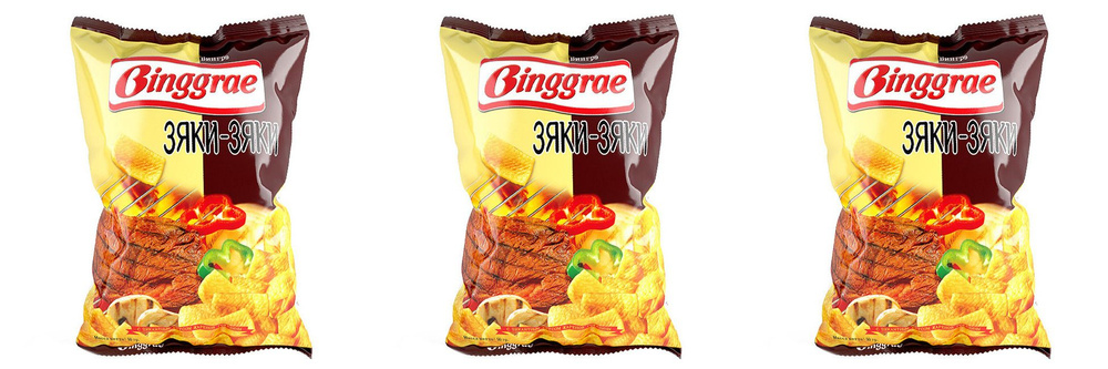 Binggrae Чипсы Зяки-Зяки, 50 г, 3 уп #1