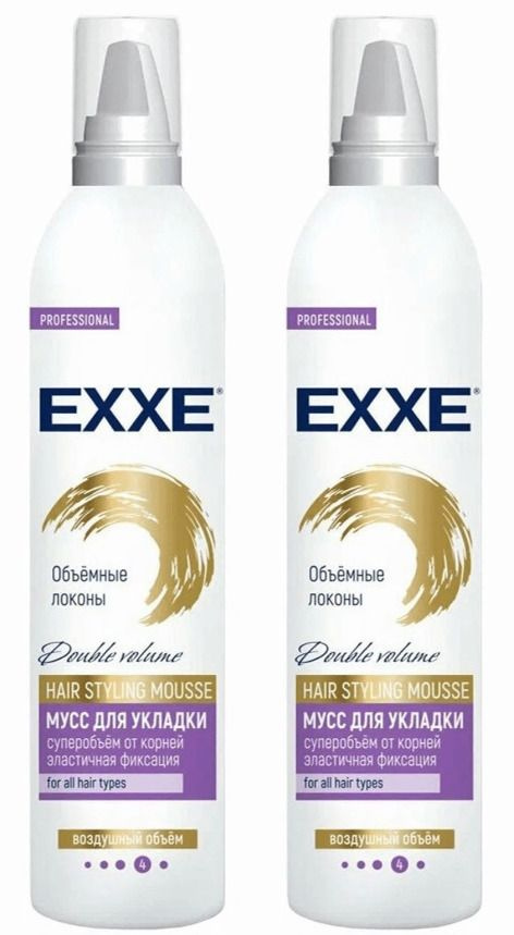 EXXE Мусс для укладки волос Объёмные локоны, 250 мл, 2 шт #1