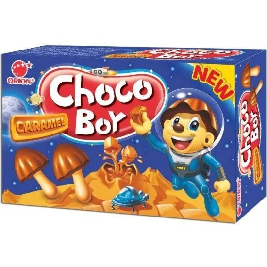 Печенье Orion Choco-Boy Caramel с глазурью 45 г (3 шт) #1