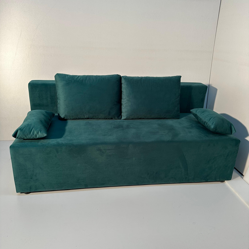 Диван-кровать Азета 14, механизм Еврокнижка, 188х90х78 см,зеленый  #1