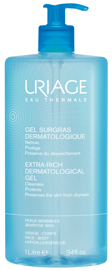 Uriage Очищающий гель для лица и тела Eau Thermale Gel Surgras Dermatologique 1000 мл  #1