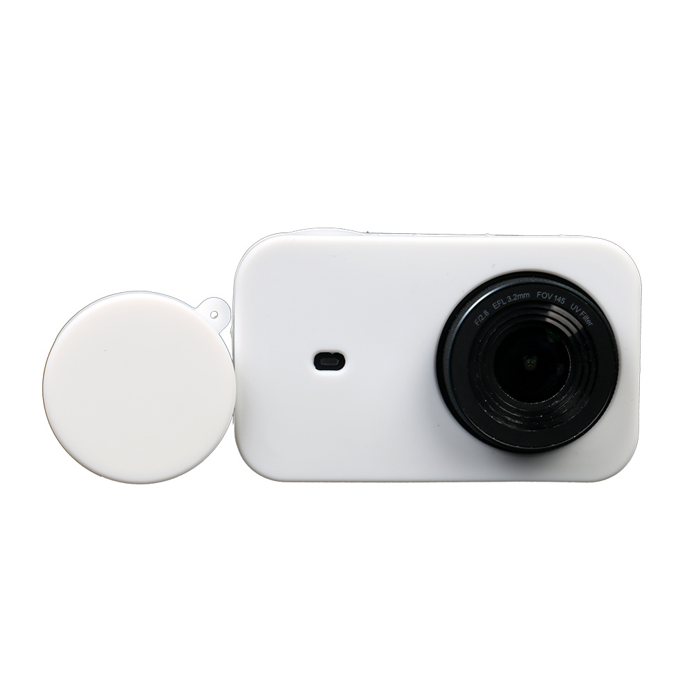 Силиконовый чехол MyPads для спортивной экшн-камеры Xiaomi MiJia 4K Action Camera с крышкой-заглушкой #1
