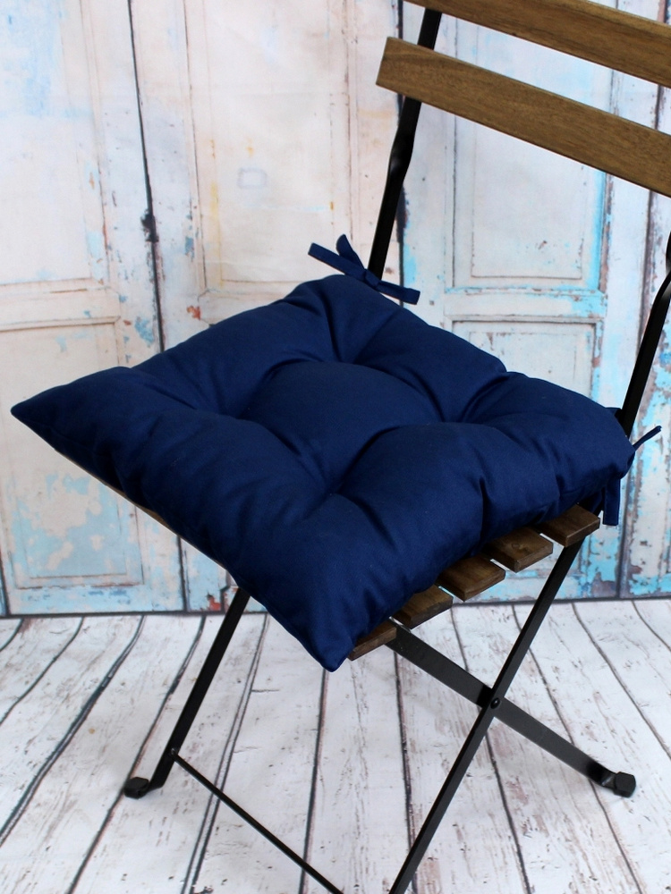 Подушка для сиденья МАТЕХ SIMPLEX LINE 42х42 см. Цвет темно-синий, арт. 32-724  #1