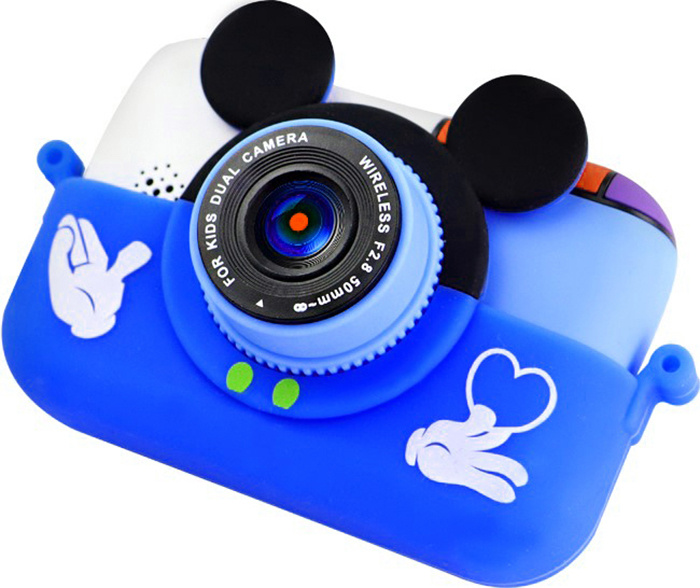 Детский цифровой фотоаппарат с Wi Fi Микки (синий) #1