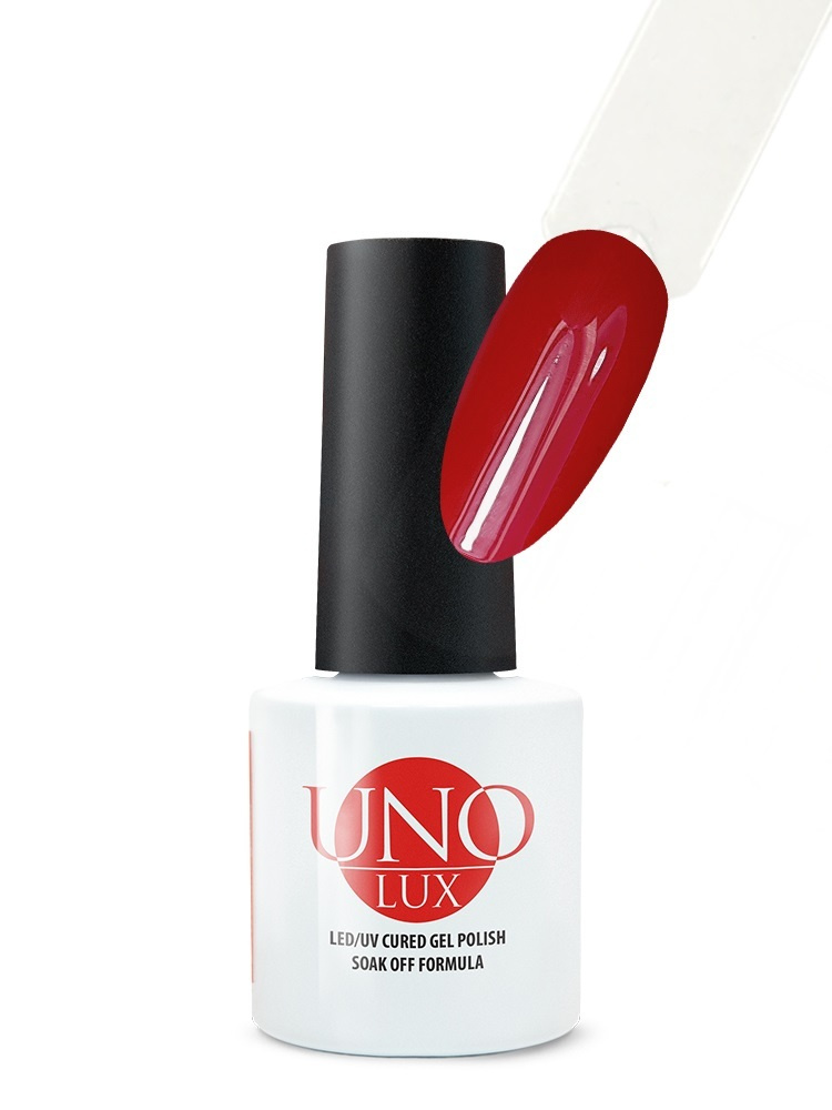 Uno Lux, Гель-лак №021 English Red - Английский красный / гель лак для ногтей  #1