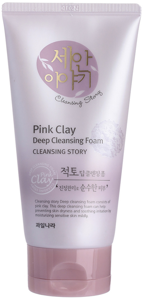 Welcos Глубоко очищающая пенка с розовой глиной Cleansing Story Foam Cleansing Pink Clay 150 мл  #1