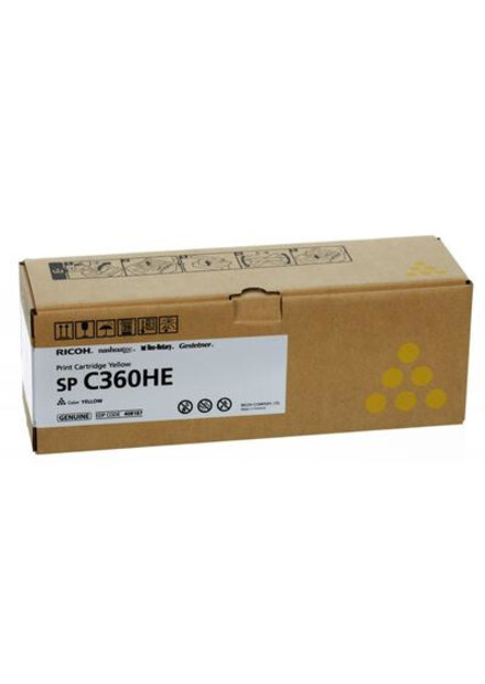 Картридж Ricoh SP C360HEY - 408187 тонер картридж Ricoh (408187) 6000 стр, желтый  #1