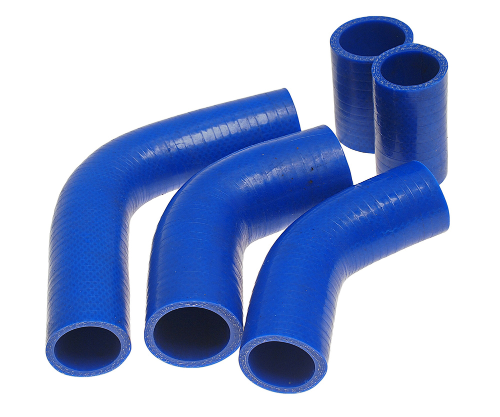 Патрубок УАЗ-3160 Патриот 100л.с. радиатора комплект 5шт. синий силикон ...