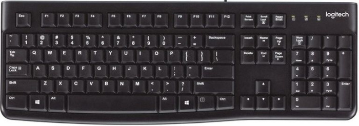 Logitech Клавиатура Keyboard K120, черный #1