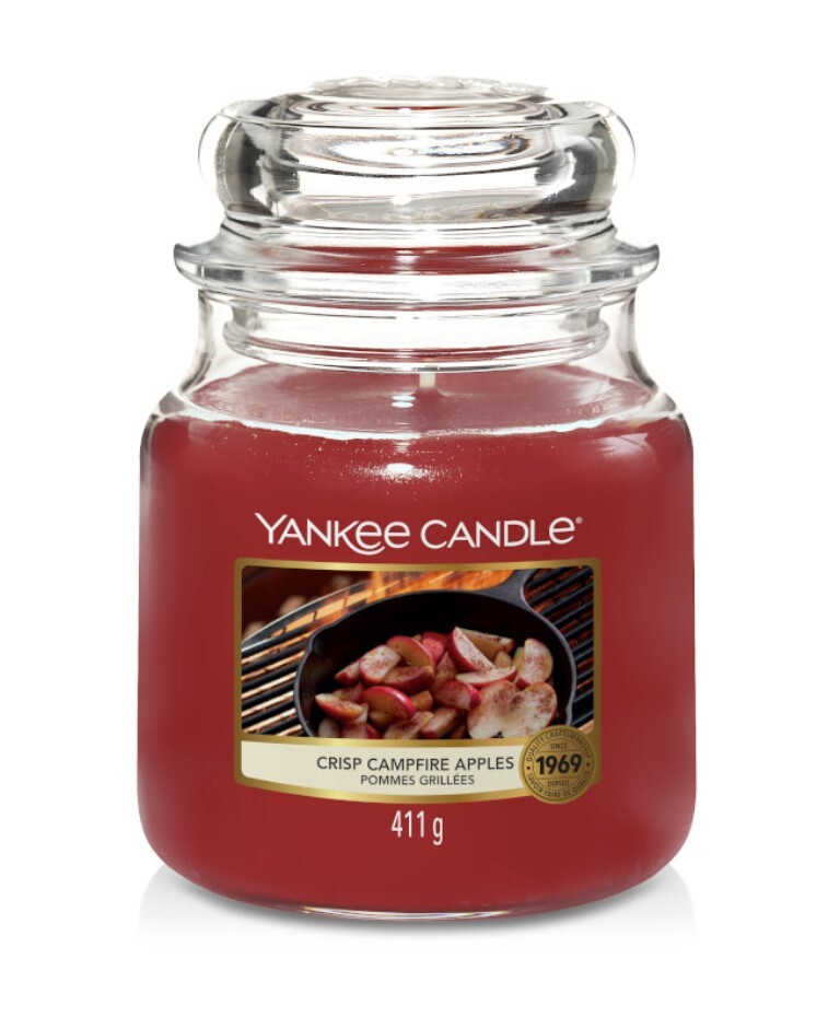 Yankee Candle Свеча ароматическая "Запечёные яблоки с корицей / Crisp Campfire Apples 411 гр. ", 12.7 #1