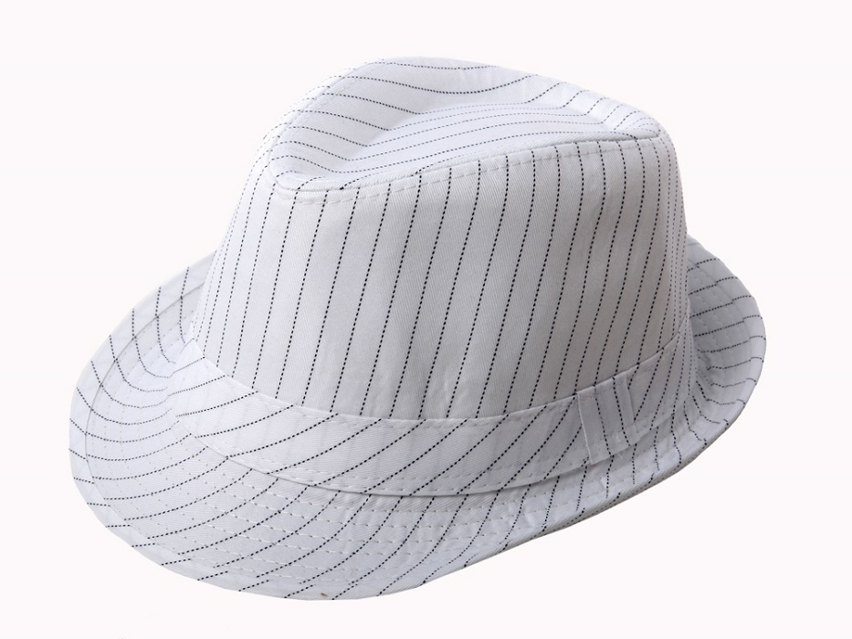 АРТЭ Шляпа белая "Гангстер в полоску", 58 размер #1