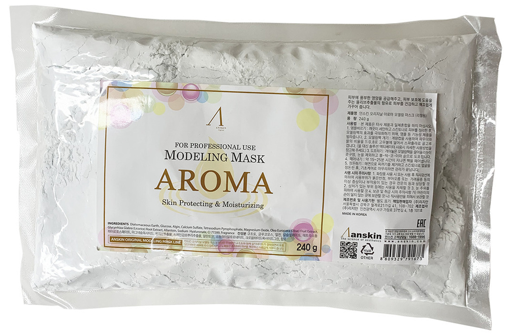 Anskin Маска альгинатная антивозрастная Aroma Modeling Mask, 240 гр #1