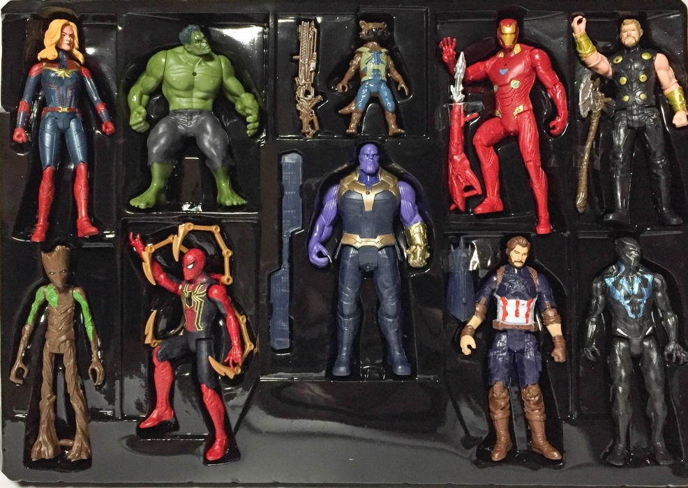 Мстители - набор из 10 фигурок с аксессуарами #1