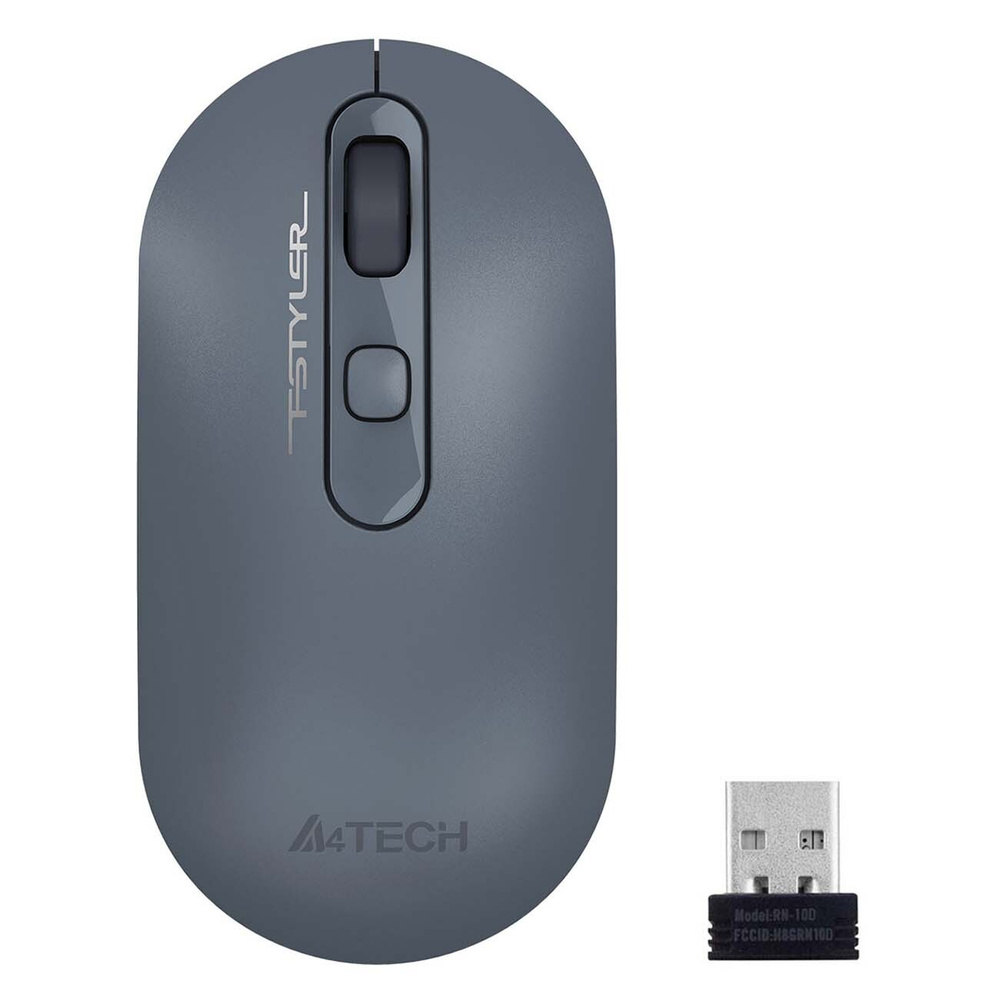 Мышь A4Tech Fstyler FG20 Ash, оптическая, беспроводная, 2000 dpi, USB, синий  #1