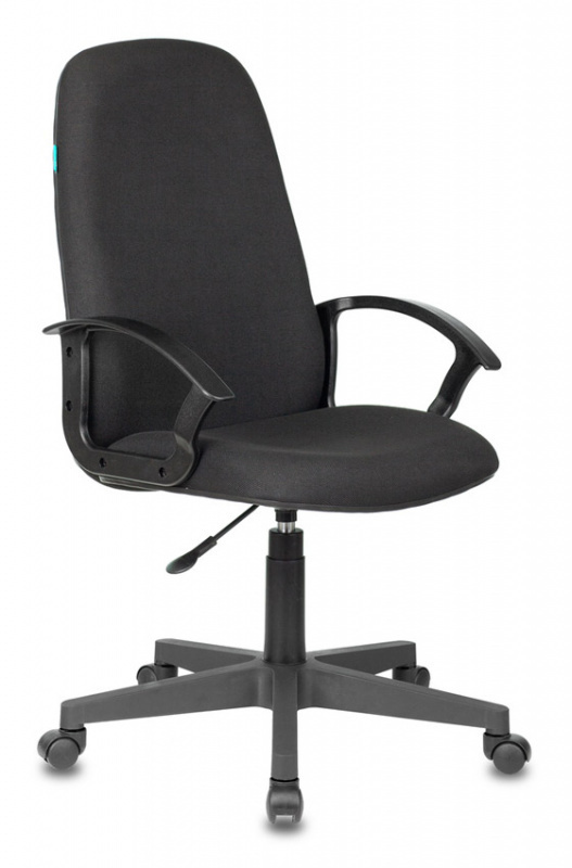 Кресло руководителя Бюрократ CH-808LT/#B, черный, ткань, без механизма качания  #1