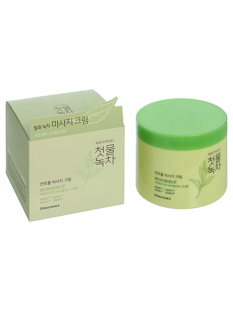 Welcos Green Tea Control Massage Cream крем для лица массажный (300г.) #1