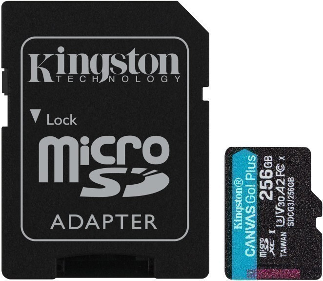 Карта памяти Kingston 256Gb MicroSD + SD адаптер (SDCG3/256GB) #1