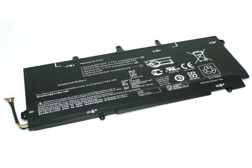 Аккумулятор для ноутбука HP 3400 мАч, (BL06XL HSTNN-DB5D HSTNN-W02C 722236-1C1 722236-2C1)  #1