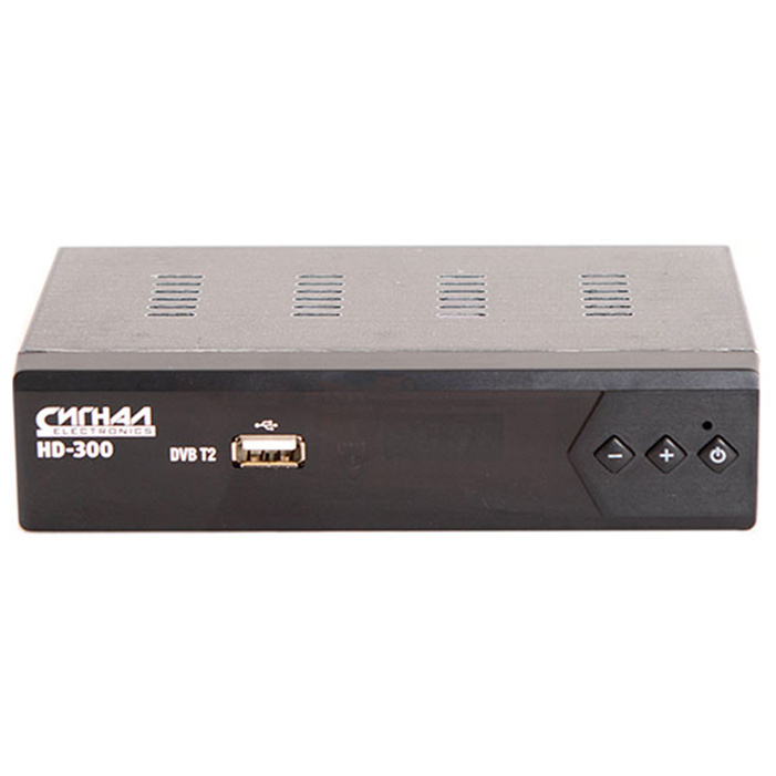 Цифровой телевизионный ресивер Сигнал DVB-T2 HD HD-300 металл  #1
