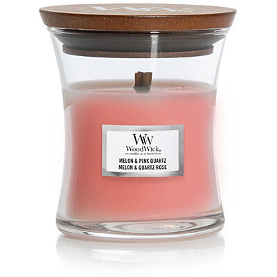 WoodWick Свеча ароматическая "Дыня и розовый кварц 85гр.", 8 см х 7 см, 1 шт  #1