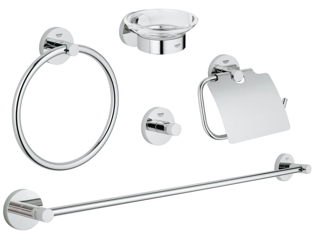 Набор аксессуаров GROHE Essentials (5 предметов), хром (40344001) #1