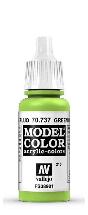 Краска Vallejo серии Model Color - Green Fluorescent 17мл. #1
