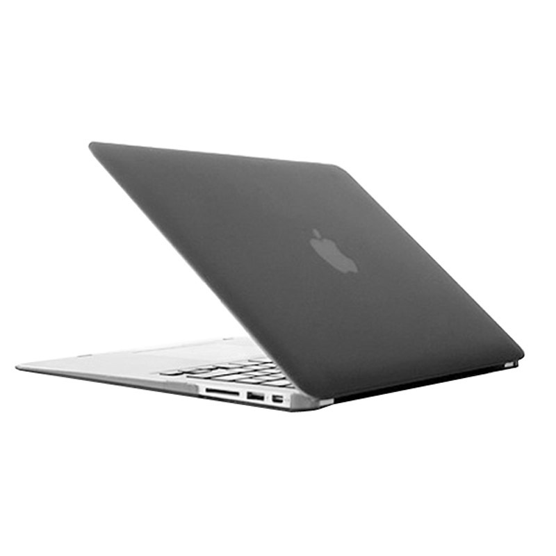 Чехол MacBook Air 13 A1466 / A1369 (2011-2017) прозрачный пластик матовый бренд BRONKA (серый)  #1