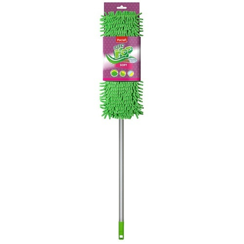 Швабра PACLAN Green Mop Soft, с плоской насадкой шенилл и телескопической ручкой (421140/135921)  #1