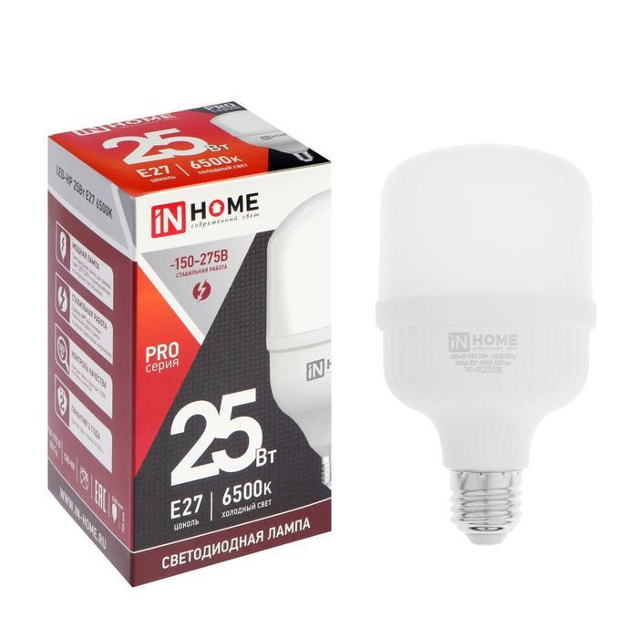 Лампа светодиодная IN HOME LED-HP-PRO, Е27, 25 Вт, 230 В, 6500 К, 2380 Лм #1