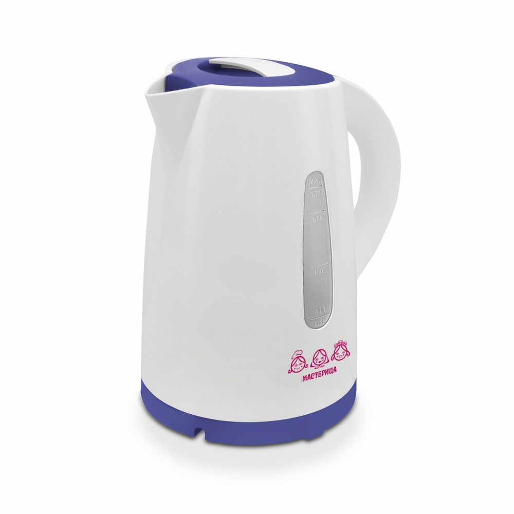 Чайник электрический Мастерица ЕК-1701M белый/фиолетовый  #1