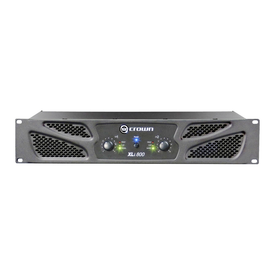 CROWN XLi800 - двухканальный усилитель мощности, 2х300 Вт/4 Ом, 2х200 Вт/8 Ом , Мост: 600 Вт/8 Ом  #1