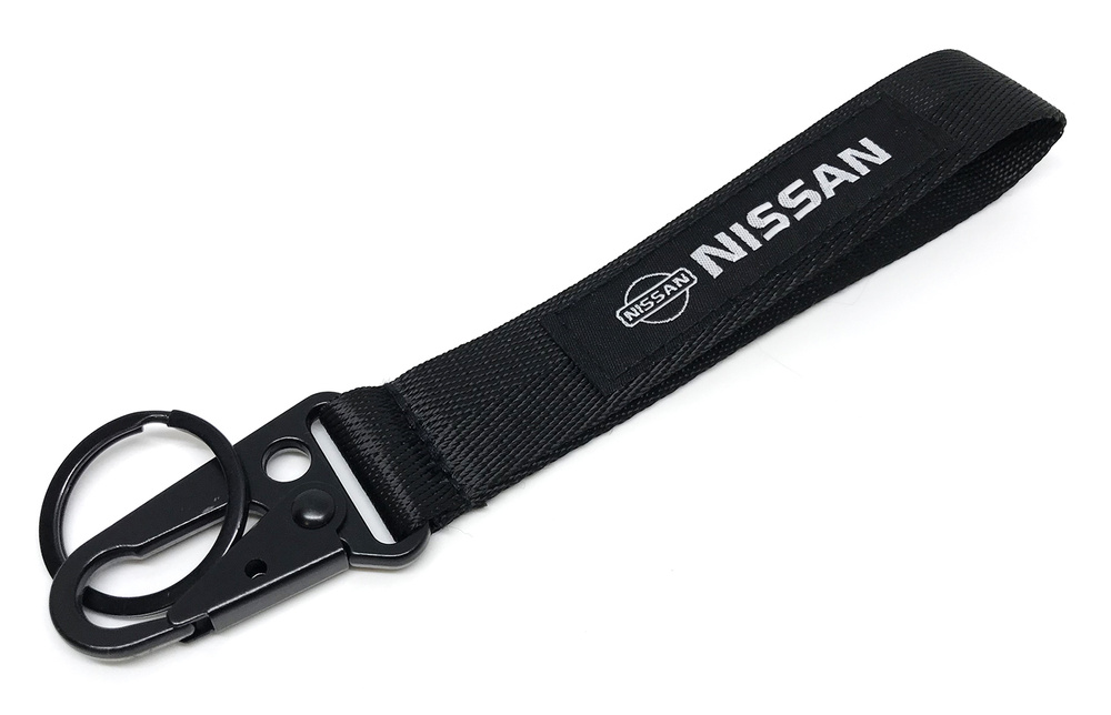 JDM брелок для ключей NISSAN, карабин, кольцо, черный #1