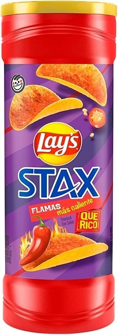 Чипсы Лейс Стакс Фламас / Lay's Stax Flamas в тубе 155,9 г. (США) #1